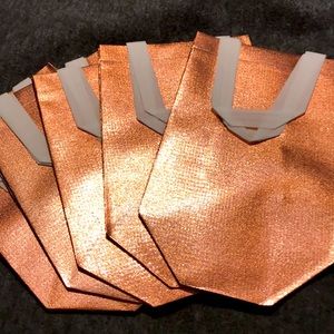 5 Rose gold 8” x 10” reusable gift bags